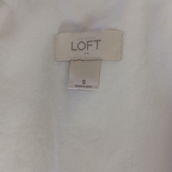 Ann Taylor LOFT Utility Vest White Pockets SZ S. - Picture 4 of 6
